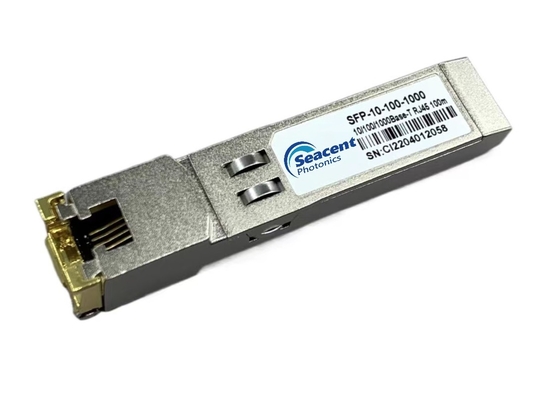 Приемопередатчик горячее Pluggable 0.01-1.25Gb/S 100m меди 10/100/1000BASE-T SFP