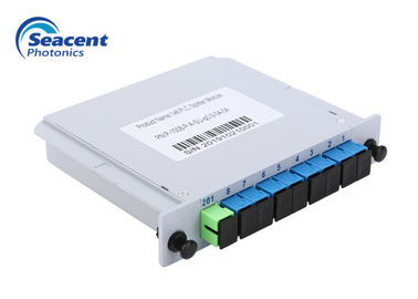 Splitter 1x8 PLC кассеты 0.9mm 0.5m затыкает внутри соединитель SC APC
