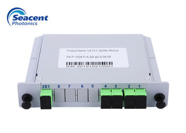 Введите тип стабильность пассивной оптически сети Splitter PLC кассеты 1x4 высокую